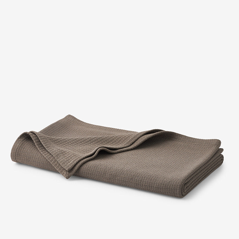 Cotton Weave Blanket - Mocha, King/Cal. King