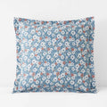 Julienne Classic Cool Cotton Percale Sham - Floral Blue, Euro