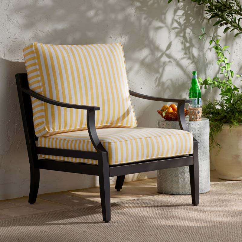 Deep Seat Chair & Seatback Cushion - Sail Away Sunflower, Large