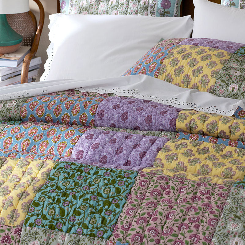 Rasha Patchwork Quilted Sham - Multi, Standard
