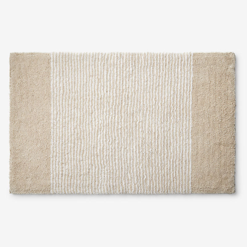 Striped Bath Rug - Jute, 21 in. x 34 in.