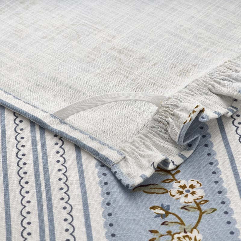 Floral Tea Towels, Set of 2 - Floral Stripe