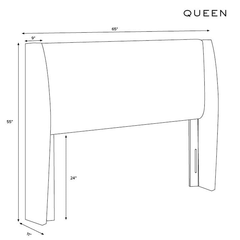 Gramercy Velvet Headboard - Ocean Q