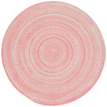 Bambini Braided Chenille Rug - Pink, 5' Round