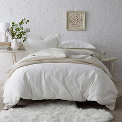 Classic Smooth Wrinkle-Free Sateen Bed Sheet Set - Creme, Twin