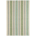 Long Slade Handwoven Cotton Rug - Teal, 2' x 3'