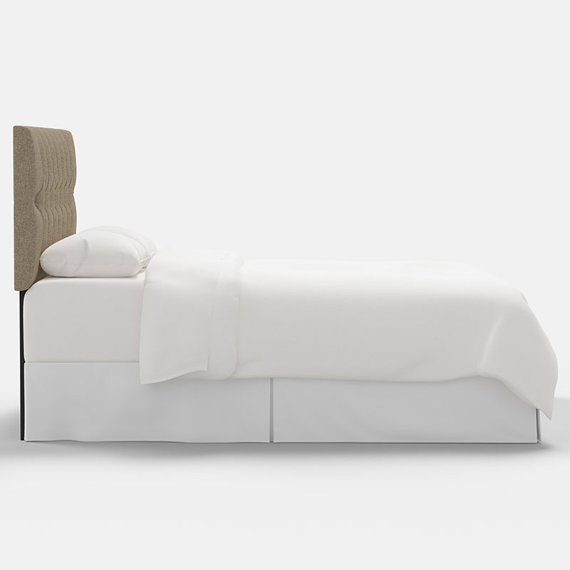 Park Tufted Textured Linen Headboard - Linen, King