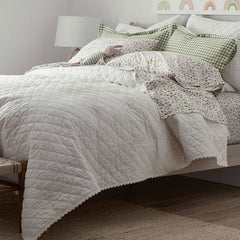 Vintage Eyelet Quilted Sham - White, Standard