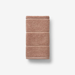 Textured Stripe Hand Towel - Dusted Clay