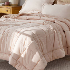 Classic Cool Cotton Percale Comforter - Peach Nectar, Twin/Twin XL
