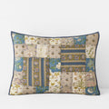 Dorothea Patchwork Quilted Sham - Blue Multi, King