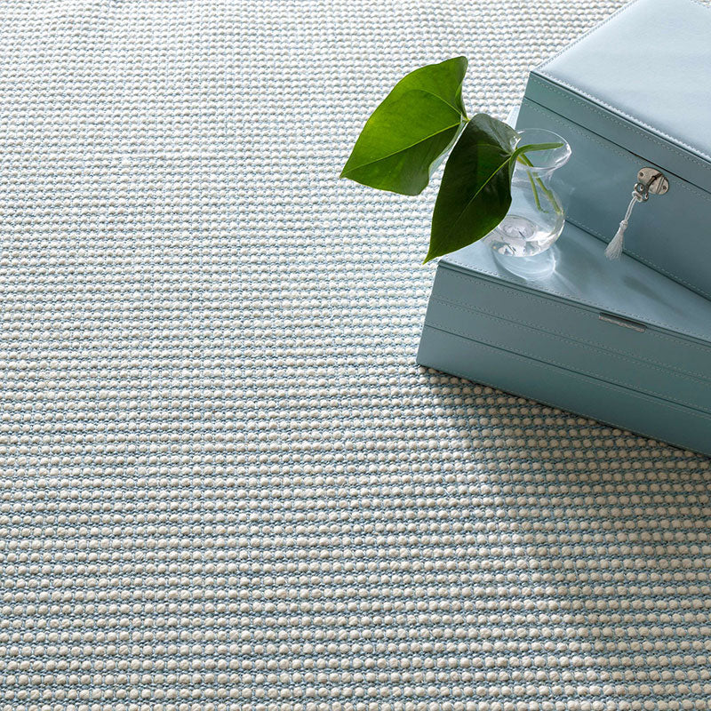 Pixel Woven Sisal and Wool Rug - Sky, 8' x 10'
