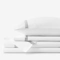Hewett Luxe Smooth Egyptian Cotton Sateen Bed Sheet Set - Gray, Queen