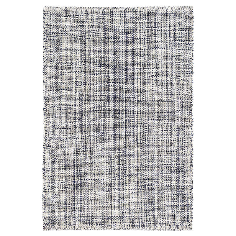 Marled Handwoven Cotton Rug - Indigo, 8' x 10'