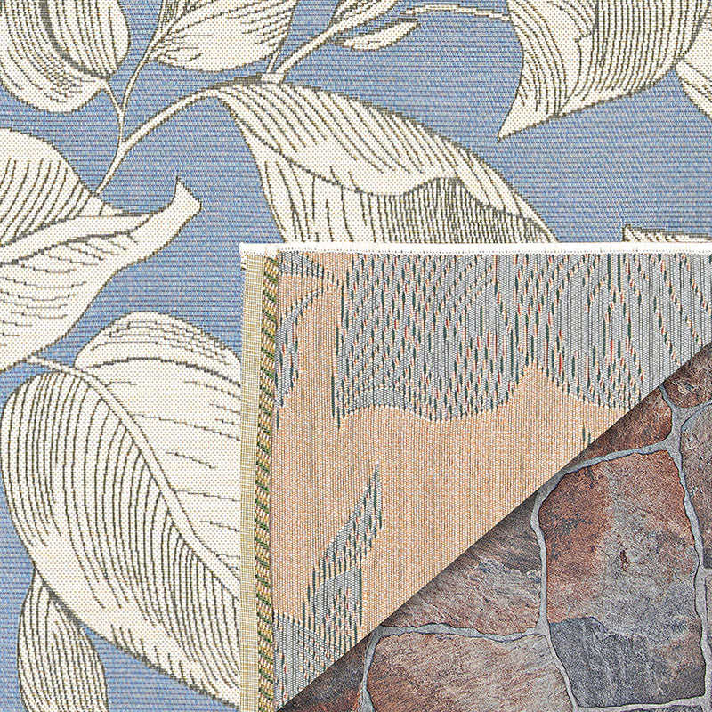 Flora Flat Woven Outdoor Rug - Ice, 8' 1" x 11' 2"
