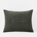 Line Stitch Velvet Quilted Sham - Olive, Standard