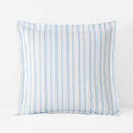 Blossoms and Stripes Classic Cool Cotton Percale Sham - Squiggle Stripe, Euro