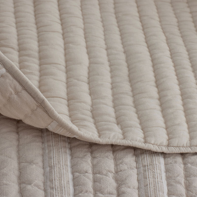 Stripe Quilted Sham - Pinstripe, King