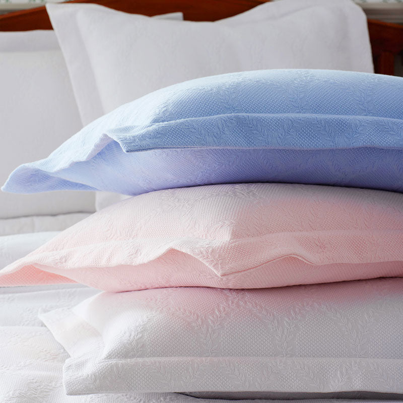 Laurel Matelasse Sham - Soft Pink, King