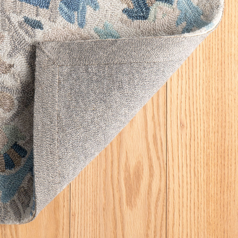 Ines Hand  Hooked Wool Rug - Blue, 2' x 3'