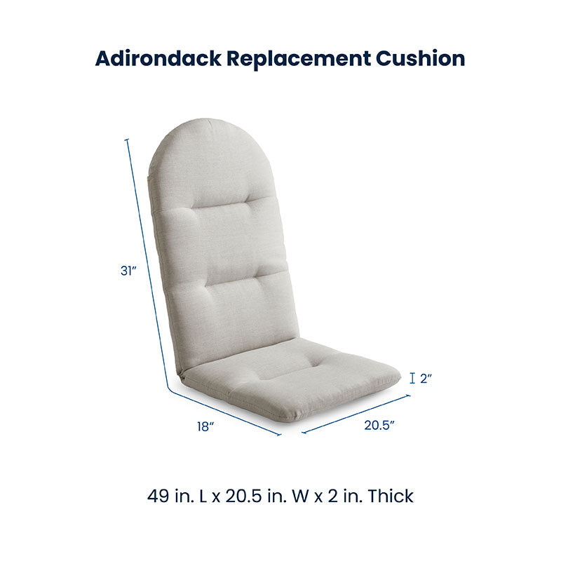 Adirondack Chair Cushion - Maxim Heatherbeige