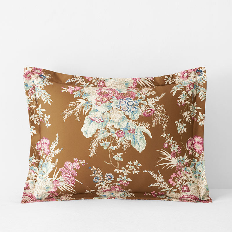 Malti Premium Smooth Sateen Reversible Sham - Gold, Standard