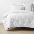 Classic Smooth Rayon Made From Bamboo Sateen Comforter - White, Full