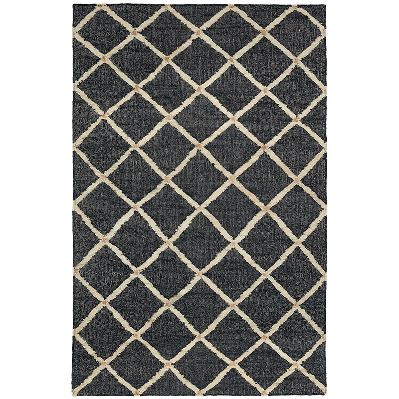 Kali Handwoven Jute Rug - Black, 8' x 10'