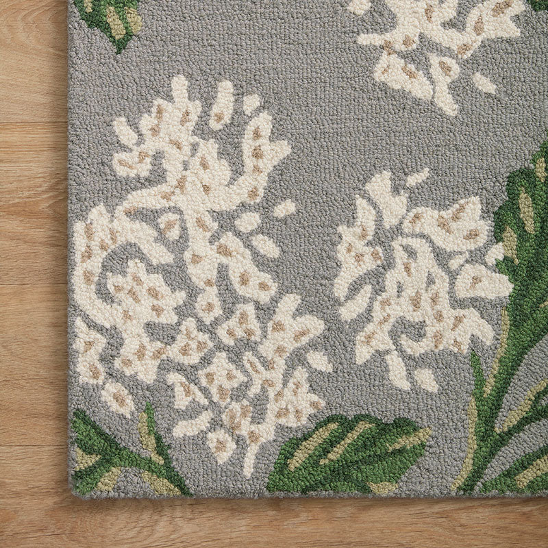 Joie Wool Rug - Hydrangea Gray, 3' 6" x 5' 6"