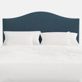Saddle Textured Linen Headboard - Navy, Twin