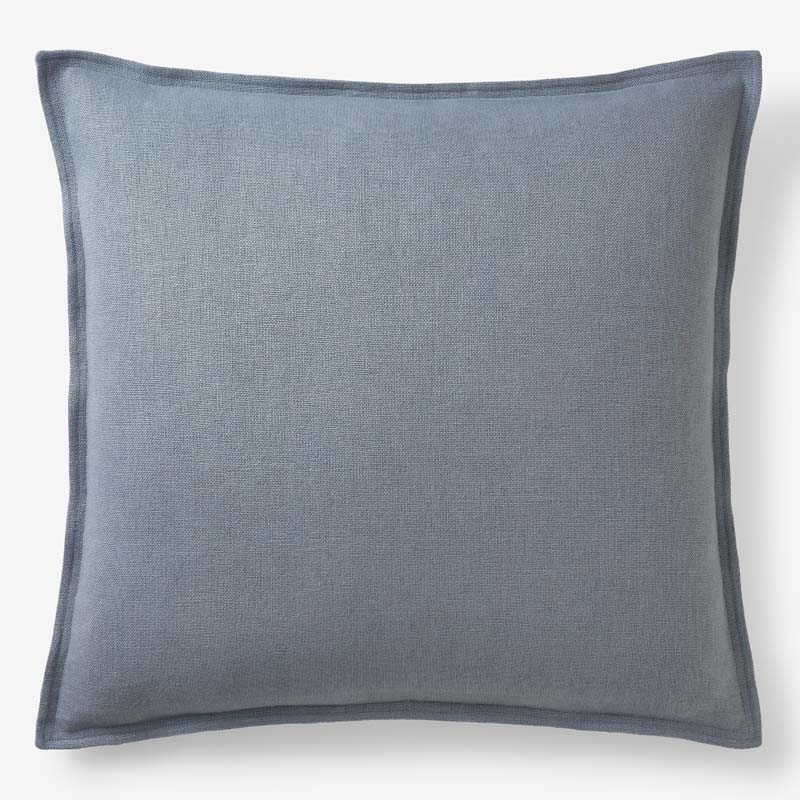 Linen Decorative Square Pillow Cover - Slate Blue,  24 in. x 24 in.