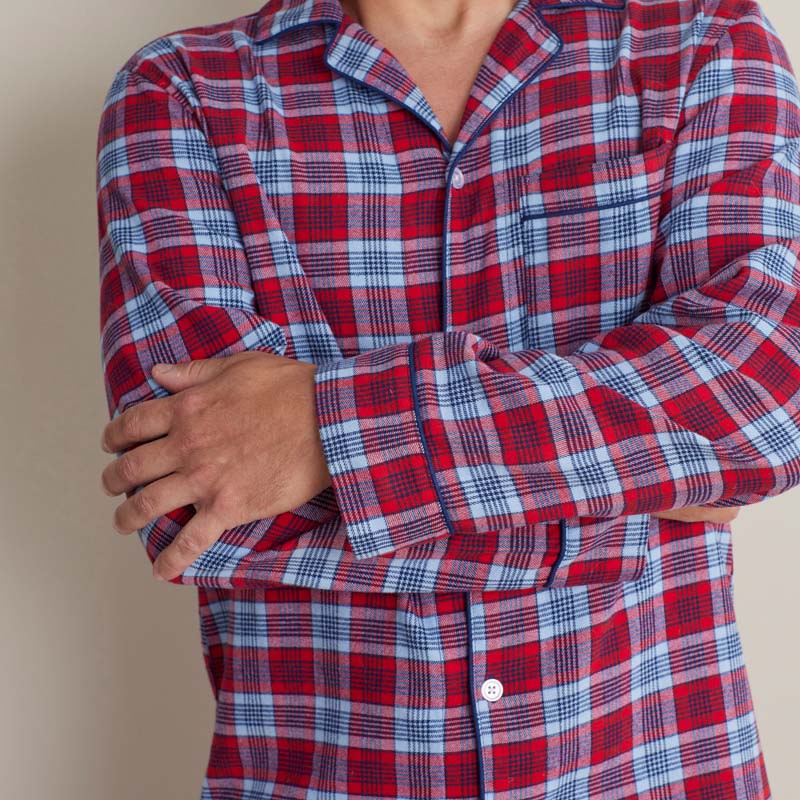 Family Flannel Men's Button-Down Pajama Set - Nantucket, S