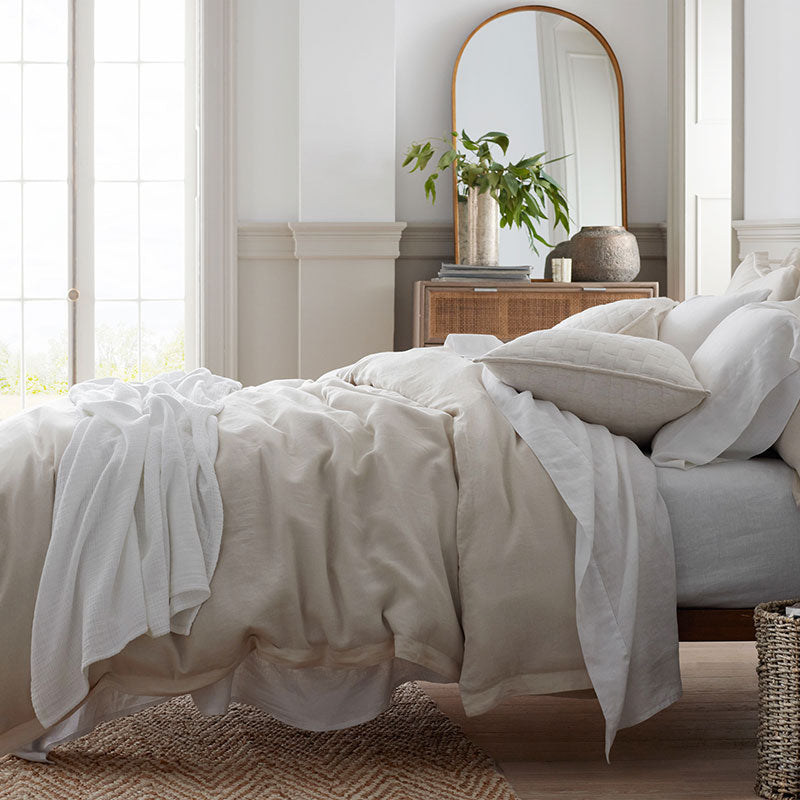 Premium Breathable Relaxed Linen Sham - Parchment, Standard