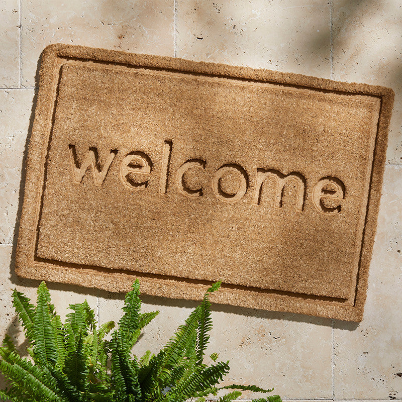 Welcome Coir Doormat - Natural, 18 in. x 30 in.