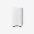 Scalloped Edge Hand Towel - Beige