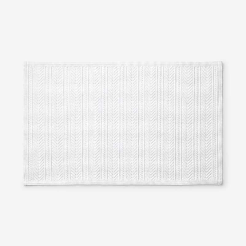 Flatwoven Textured Bath Mat - Stripe, 17 in. x 24 in.