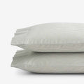 Classic Stripes and Plaids Cool Yarn-Dyed Cotton Percale Pillowcase Set - Stripe Green, King