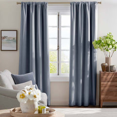 Velvet Decorative Lumbar Pillow Cover - Light Blue, 12 in. x 21 in.