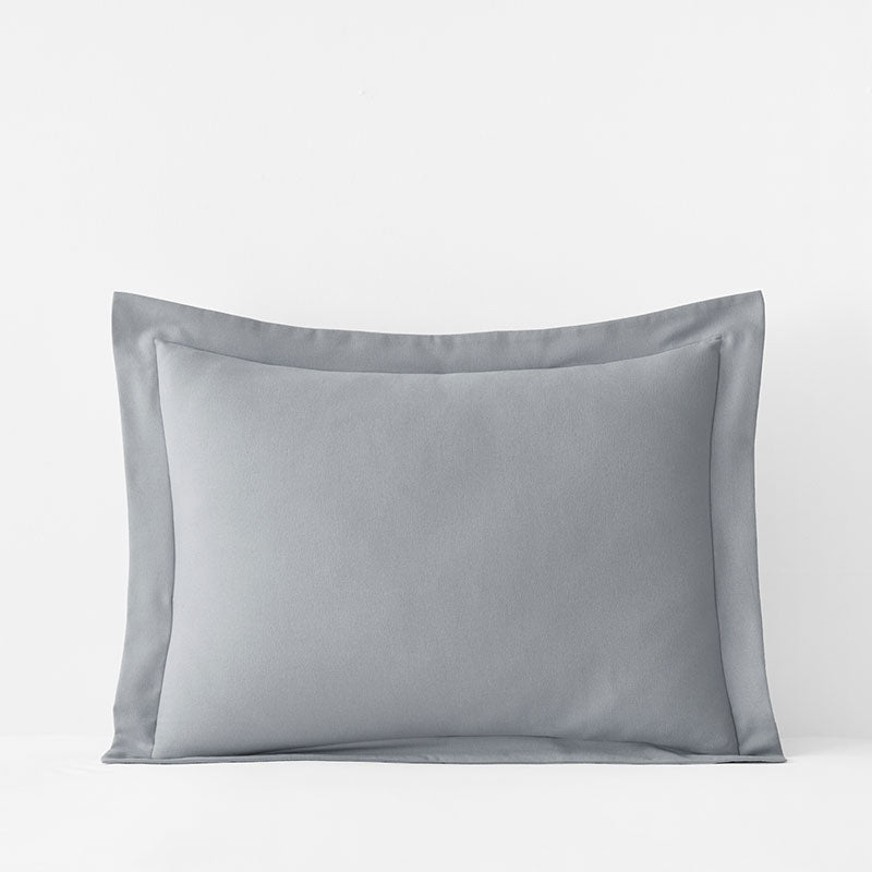 Classic Ultra-Cozy Cotton Velvet Flannel Sham - Slate Gray, Standard
