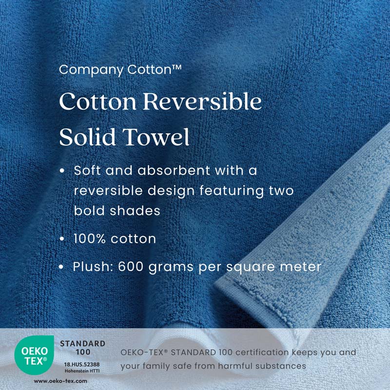 Reversible Solid Bath Towel - Magenta