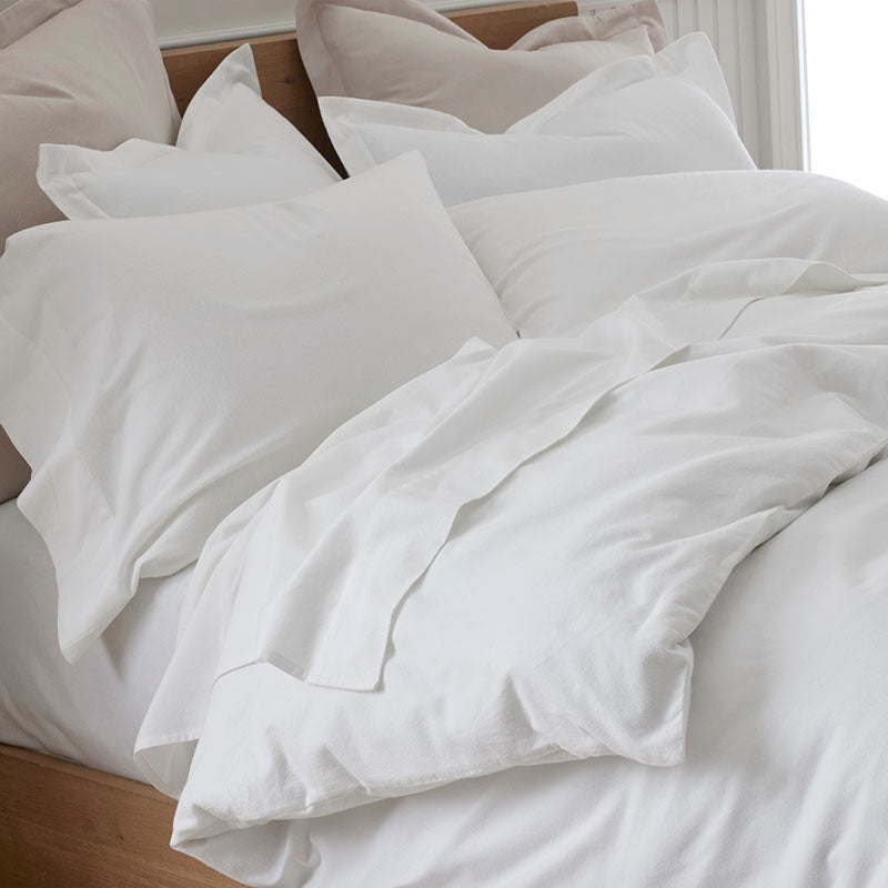 Classic Ultra-Cozy Cotton Velvet Flannel Fitted Bed Sheet - White, Twin XL