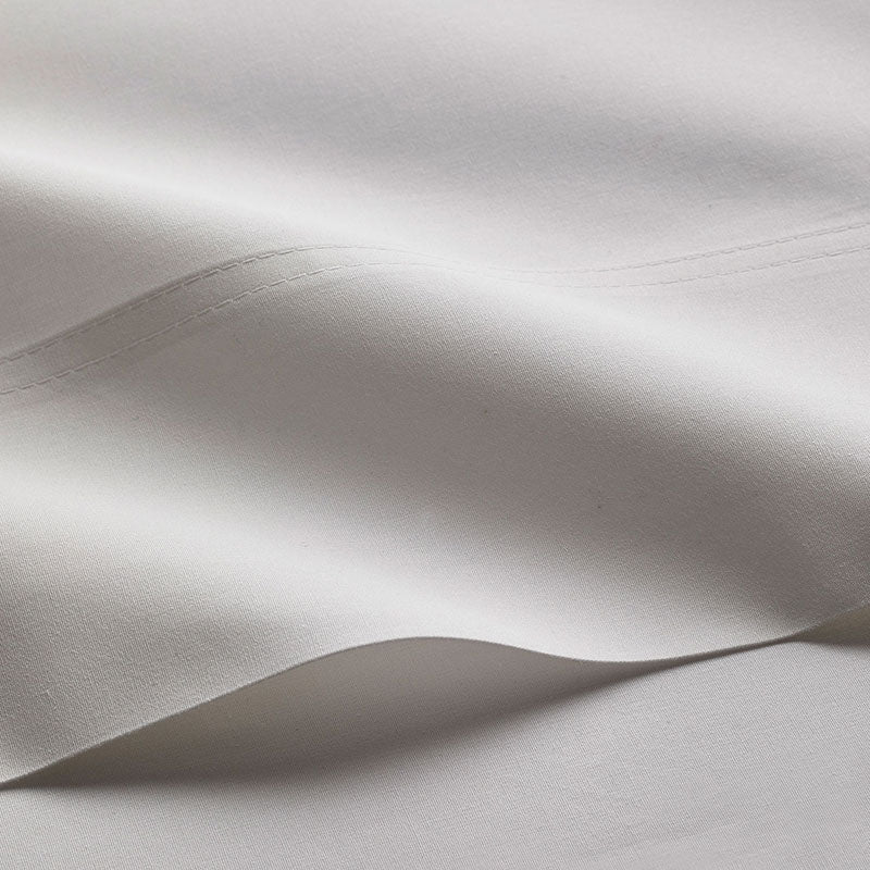 Premium Cool Organic Cotton Percale Flat Bed Sheet - White, Twin/Twin XL