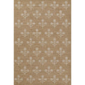 Floral Outdoor Rug -  Beige, 6' 6" x 9'