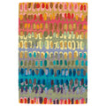 Paint Chip Hand Hooked Wool Rug - Multi, 2' 6" x 8' Runner