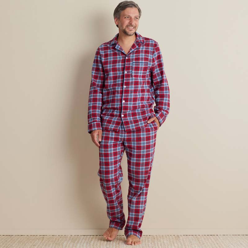 Family Flannel Men's Button-Down Pajama Set - Nantucket, S