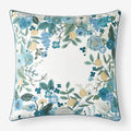 Garden Party Decorative Square Pillow Cover - Blue Multi