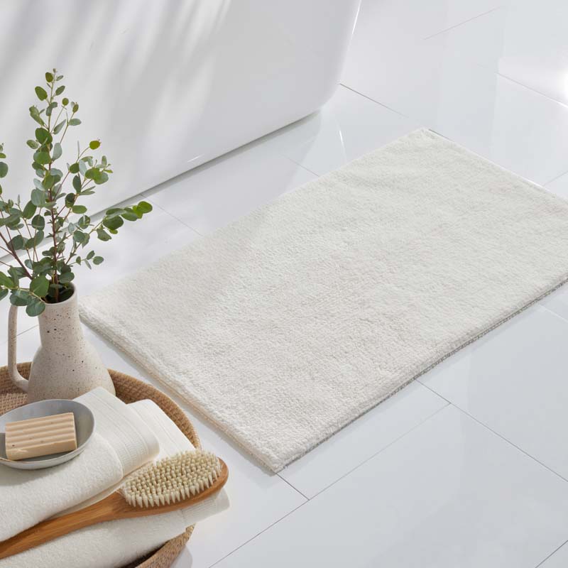 Plush Spa Solid Bath Rug - Cream, 17 in. x 24 in.