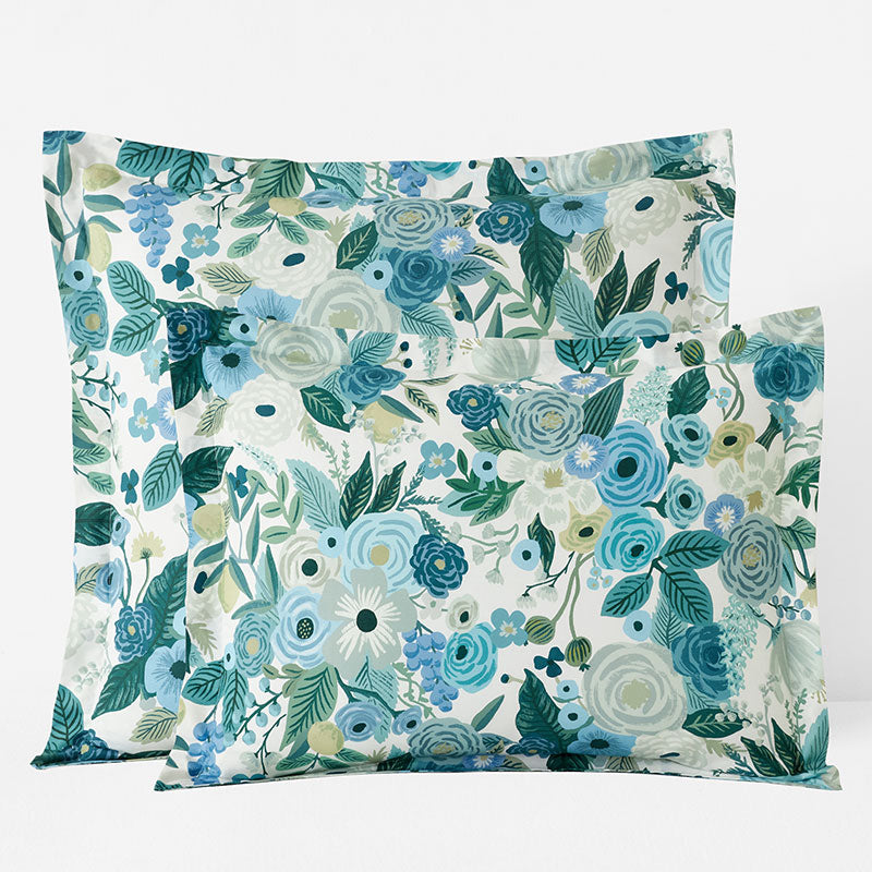 Garden Party Classic Cool Cotton Percale Sham - Teal, Standard