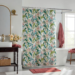 Peacock Classic Smooth Sateen Shower Curtain - Cream