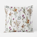 Stem Florals Premium Smooth Wrinkle-Free Sateen Sham - Ivory Multi, Euro